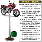 Kit Valvula Escape com retentor Haste Verde Honda CG 150 2009 a 2015