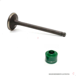 Kit Valvula Escape com retentor Haste Verde Honda CG XLR 125 1992 a 2001