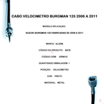 Cabo Velocimetro Burgman 125 2006 A 2011