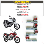 Kit Prisioneiro coroa com porca Honda CG Titan Fan 125 150 160 2004 a 2023