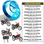 Tampa Do Tanque Inox Honda Cb Cbx Cg Nx Nxr Xr Xre 1989/2015
