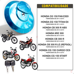 Tampa Do Tanque Inox Honda Cb Cbx Cg Nx Nxr Xr Xre 1989/2015