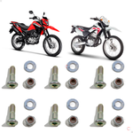 Kit Prisioneiro Coroa Parafuso Honda Nxr Bros Tornado Xr 250