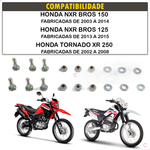 Kit Prisioneiro Coroa Parafuso Honda Nxr Bros Tornado Xr 250