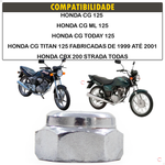 Porca Cega Coluna Direção Honda Cg Titan Cbx 200 Strada