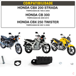 Pedaleira Traseira Dianteira Esquerda Cbx Twister Strada