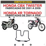 Guarnição Cabeçote Com Coxim Honda Xr 250 Tornado 01 A 08