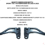Manete Direito De Freio Mottu Sport Tvs 110i 2023-2024 E