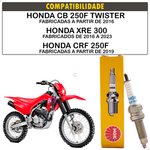 Vela De Ignição Moto Lmar7h-9ds Cb 250f Xre 300 Crf 250f