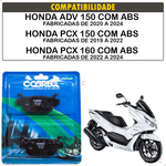 Pastilha De Freio N-1891 Honda Adv Pcx 150 160 Com Abs