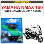 Pastilha De Freio N-1880 Yamaha Nmax 160 2017 A 2023