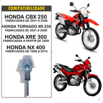 Esticador Tensor da Corrente Completo CBX 250 2001 a 2008 XRE 300 2009 NX 400 1998 a 2015