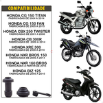 Kit Vedação Reparo Pinça Freio Honda Cg Cbx Cb Xre Nxr Biz