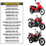 Par de Espelho Retrovisores  Lente Plana Anti Reflexo Mini Kawazaki Honda Yamaha