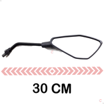 Par de Espelho Retrovisores  Lente Plana Anti Reflexo Mini Kawazaki Honda Yamaha