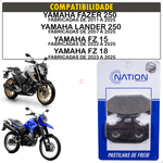 Pastilha Freio Traseira Yamaha Fz15 Fz18 Fazer Lander
