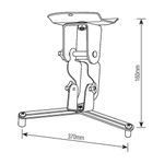 SUPORTE TETO P/PROJETOR PRETO SBRP757 UN