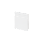 Rodapé Slim Frisado 10cm com 2,40m Branco Arquitech UN