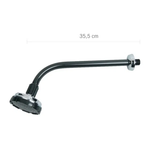 Chuveiro Preto/Cromado com Braço de 35Cm Astra UN