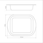 Assadeira Funda em Alumínio Antiaderente Grafite 22cm Tramontina UN