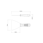 Espátula Flexível 12 Cm com Cabo Plástico 77396/125 Tramontina UN