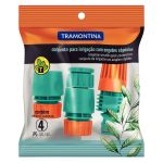 Conjunto para Irrigação com Engates Rápidos e Esguicho 4 Peças Tramontina CJ