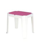 Mesa Infantil Versa Rosa e Branco Tramontina UN
