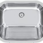 Tanque Encaixe Inox 50X40 Polido com Válvula Tramontina UN