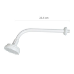 Chuveiro Branco com Braço de 35Cm Astra UN