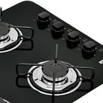 Fogão Cooktop Glass Preto 4 Bocas A Gás Tramontina UN