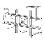 Suporte Articulado para Tv de 10 A 70 + Suporte para Conversor Sbrp430 Brasforma UN