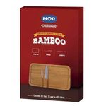 Conjunto Churrasco Bamboo Tábua Retangular 30X50cm Mor UN