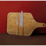 Conjunto Churrasco Bamboo Tábua com Alça Mor UN