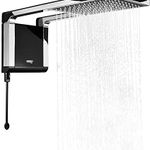 Ducha Acqua Storm Ultra 6800W Black Cromado Lorenzetti UN