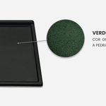 Pia em Granito Sintético 120X54 com Cuba Inox Verde Romano Decoralita UN