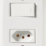 Conjunto Interruptor Simples + Tomada 10A Lux2 Tramontina UN