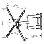 Suporte Tri-Articulado para Tv de 10 A 55 Sbrp140 Brasforma UN