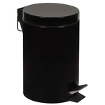 Conjunto Ágata Lixeira 3 Litros e Escova Higiênica Preto 8335 Mor UN