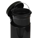 Conjunto Ágata Lixeira 3 Litros e Escova Higiênica Preto 8335 Mor UN