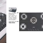 Fogão Cooktop Glass 5Gg 70 Tramontina UN