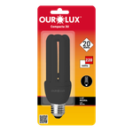 Lâmpada Luz Negra 3U 20W 1291 Ourolux UN