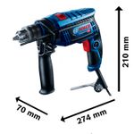Furadeira de Impacto 650W Gsb 13 Re Bosch UN