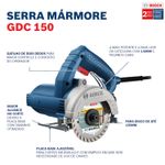 Serra Mármore 1500W Gdc 150 06015486E0 Bosch UN