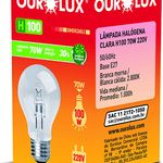 Lâmpada Eco Halógena Clara H100 70W Ourolux UN