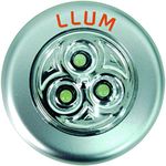 Luminária Button Led 0,3W Prata Llum UN