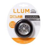 Luminária Button Led 0,3W Preta Llum UN