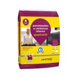 Argamassa Porcelanato Interno 15Kg Cinza Quartzolit SC