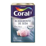 Tinta Acetinada 18L Decora Seda Branco Neve Coral LT