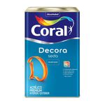 Tinta Acetinada 18L Decora Seda Branco Neve Coral LT