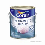 Tinta Acetinada 3,6L Decora Seda Branco Neve Coral GL
